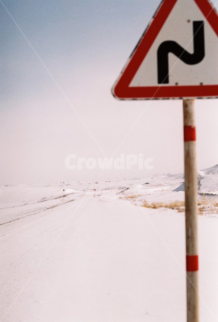 겨울,몽골,로드트립,눈,고속도로,교통표지판,길,snow
