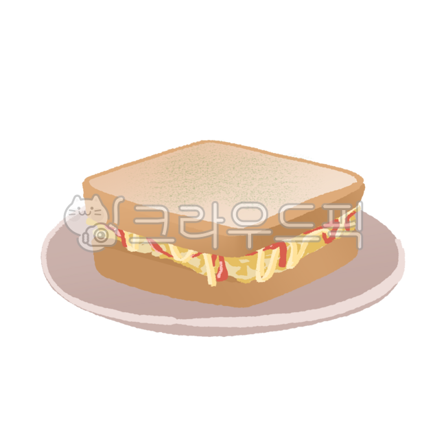 빵,토스트,음식,일러스트,귀여운