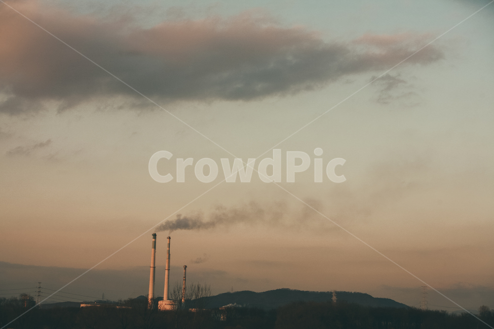 factory,공장,building,건물,일몰,구름,sunset,풍경