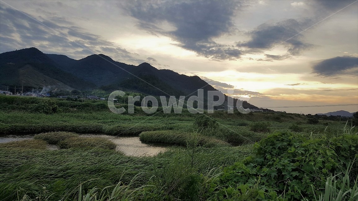 일몰,노을,저녁놀,자연,nature,빛,하늘,감성,구름,나무,늪,산,자연,풍경,nature,landscape,outdoors,옥외,hill,언덕