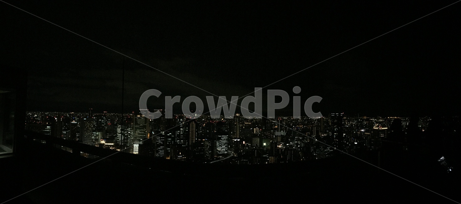 일본,야경,오사카,건물,밤