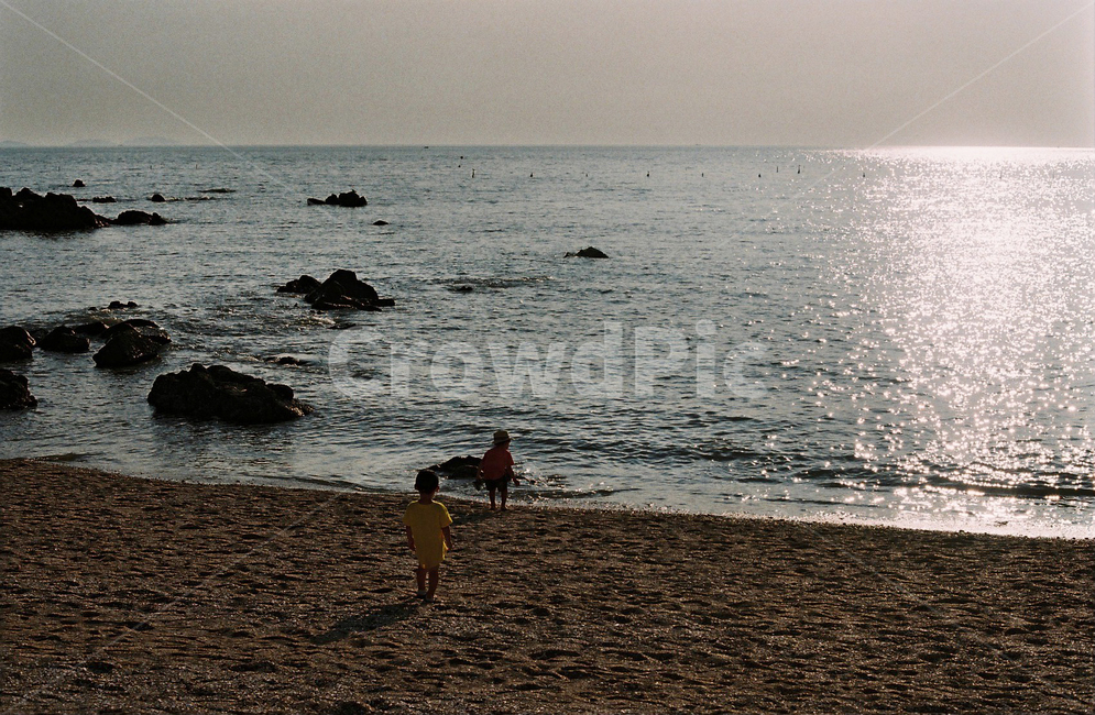 을왕리,바다,해수욕장,갈매기,바위,해변,인천,promontory,water,물,nature,자연,만,아기,아이,인간,human,sea,film,필름,자연,풍경,nature,landscape