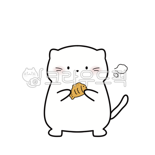 붕어빵,겨울,간식,입김,귀여운,고양이