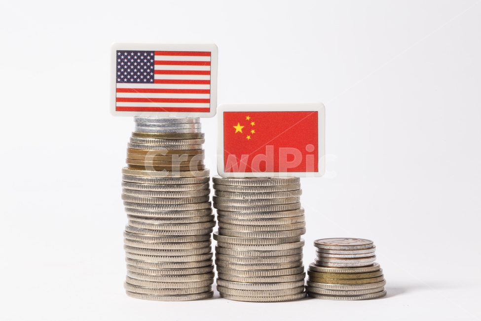 돈,금융,경제,머니,동전,무역전쟁,미국,중국,국기,금융,돈,finance,banking,money