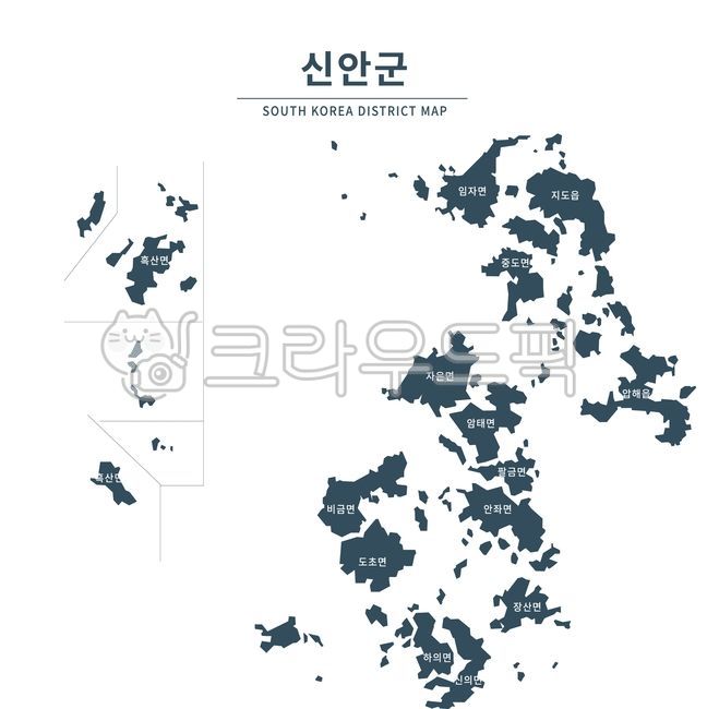 Sinan,Sinan map,Sinan-gun,Sinan-gun map,map,map illustration,region,Republic of Korea,district,administrative district,map,illustration,administrative map,jurisdiction map,district map,city,province,county,dong,jurisdiction,administrat