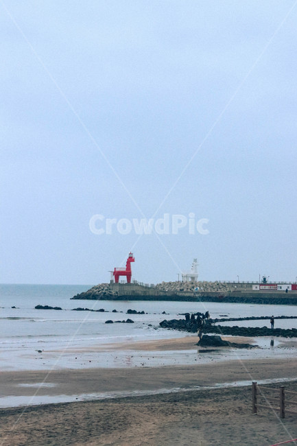 제주도,이호테우해변,등대,자연,목마,바다,해변,이호테우