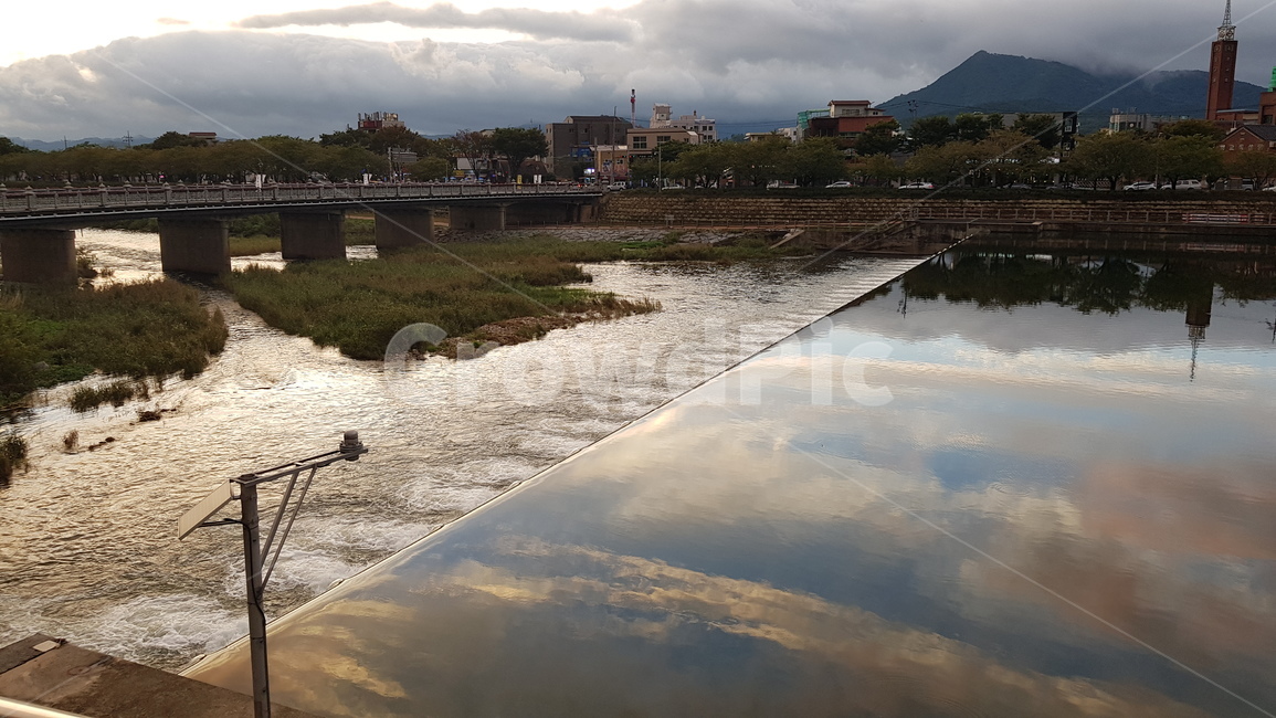 요천,풍경,하늘,저녁,자연풍경,시골,마을,풍경,landscape,country,rural,town