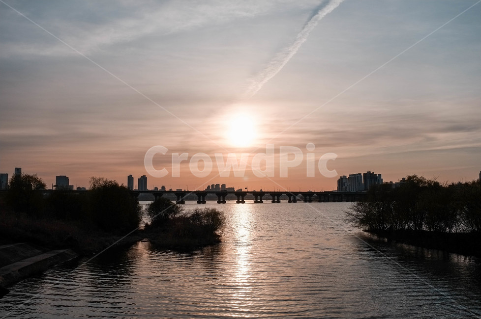 한강,일몰,노을,풍경,실루엣,도시,풍경,city,landscape,한국도시풍경,한국도시경관,korea cityscape,outdoors,옥외,nature,자연,sunlight,햇빛,flare,플레어,light,빛