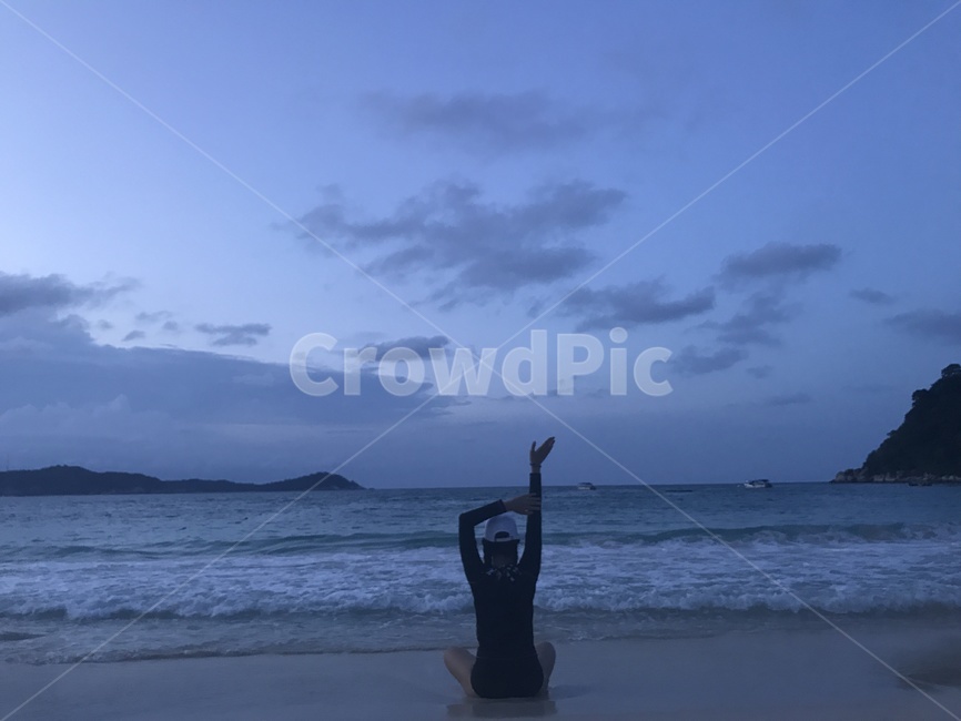 바다,푸른,바닷가,해변,하늘,시원한,파도