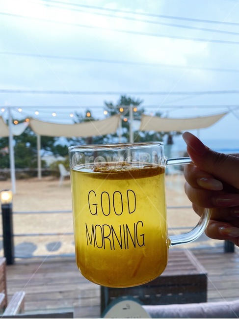 카페,유자에이드,바다,drink,glass