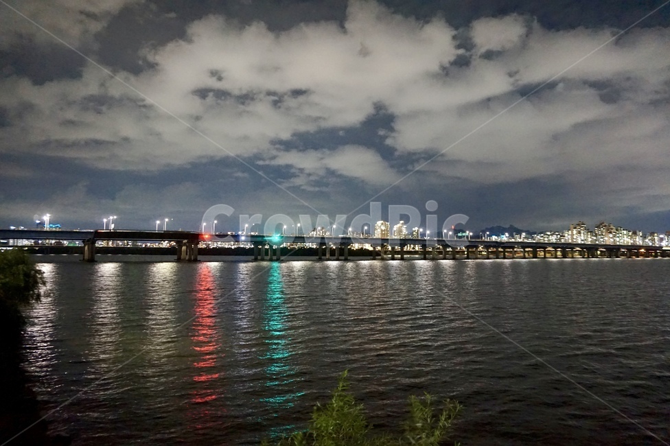 야경,다리,불및,한강,강,야경,밤,풍경,nightscape,night,landscape,water,물