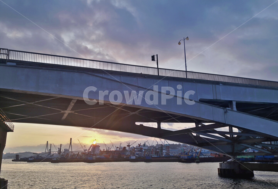 다리,bridge,하늘,새벽하늘,바다,부산,풍경