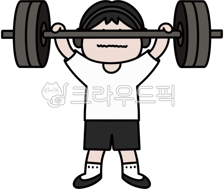 운동,캐릭터,체중,헬스,귀여운,역도,라인아트,스포츠,남자