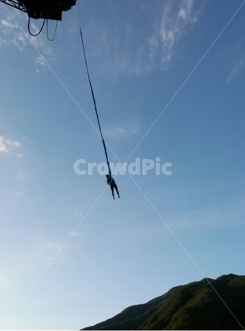 하늘,번지점프,맑음,스릴,스포츠,스포츠,레저,운동,sports,leisure,exercise
