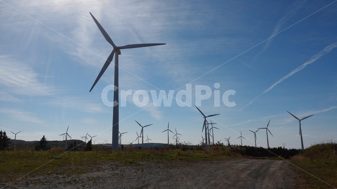 풍차,자연,바람,하늘,구름,들,가을,여유,시원함,에너지산업,energy industry