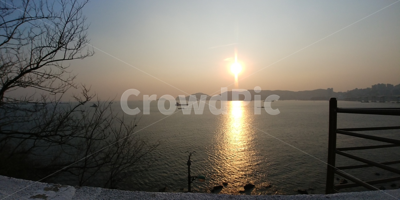부산,바다,노을,흰여울문화마을,햇빛