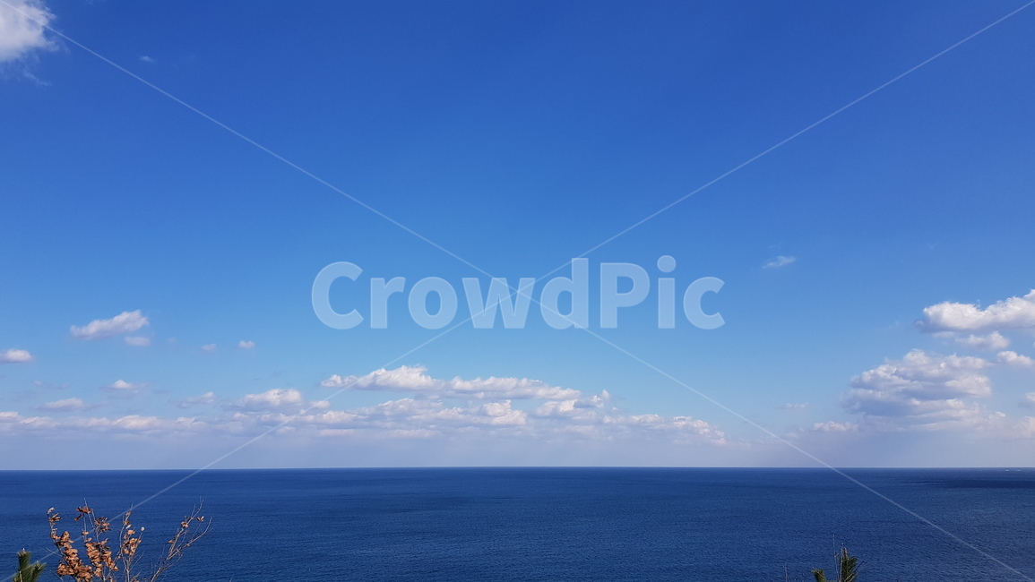 바다,수평선,맑은하늘,시원한,탁트인,자연,풍경,nature,landscape,outdoors,옥외,sky,하늘,horizon,azure sky,푸른 하늘