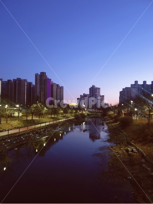 산책,노을,배경,구름,호수,풍경