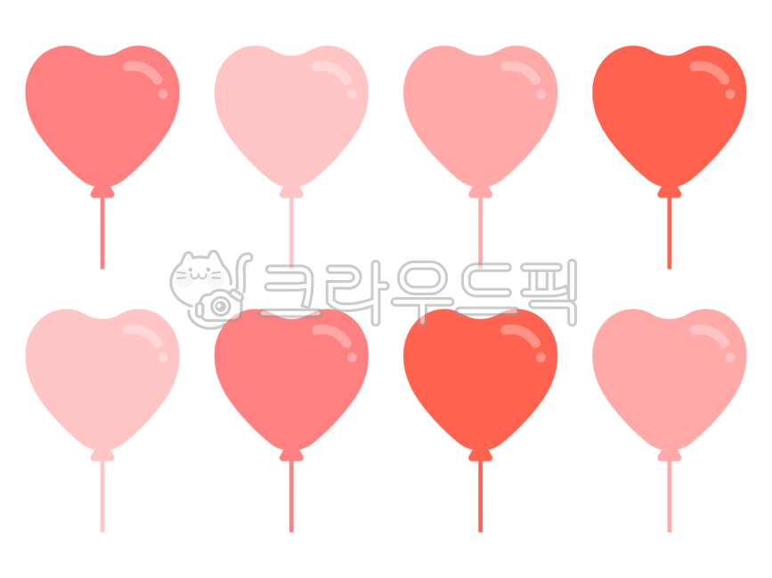 하트풍선, heartballon, 풍선가랜드, 풍선일러스트, ballongarland, 사진,이미지,일러스트,캘리그라피 - 서로 ...