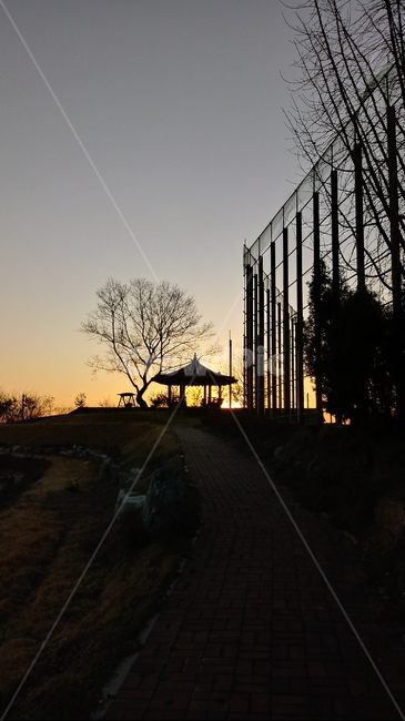 석양,황혼,일몰,자연,옥외,노을,sunset,철구조물,펜스,정자,나무,땅거미