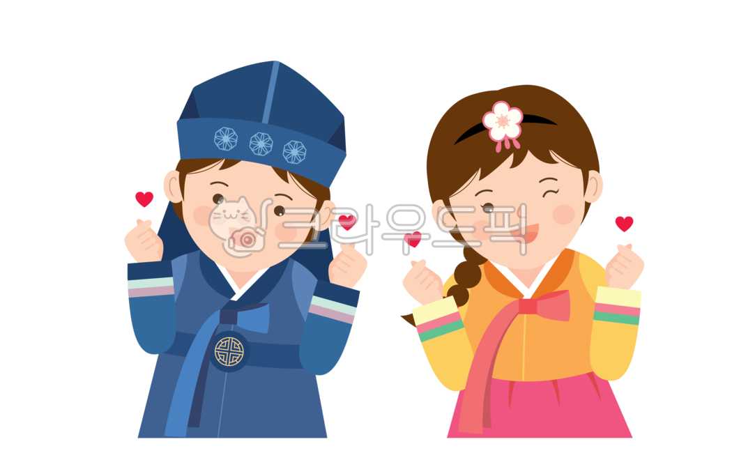 love,traditional clothes,Chuseok illustration,Fujian,Hanbok props,smile,attractiveness,New Years Day Illustration,New Year,sac,Chuseok image,children,happiness,2 people,tradition,Male and female children,new year,young master,hand heart,heart,Male Female,