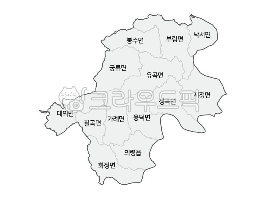 의령군행정구역,의령군행정지도,의령군,의령,의령군지도