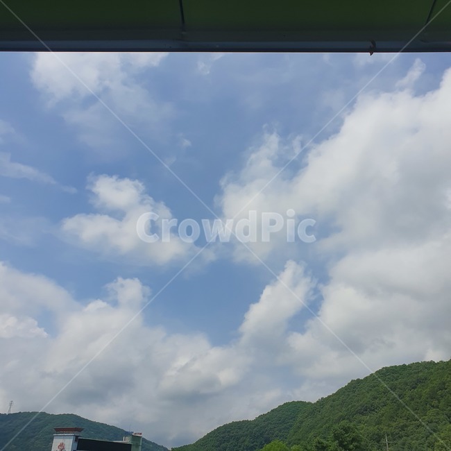 하늘,맑은날씨,풍경,산,푸른하늘