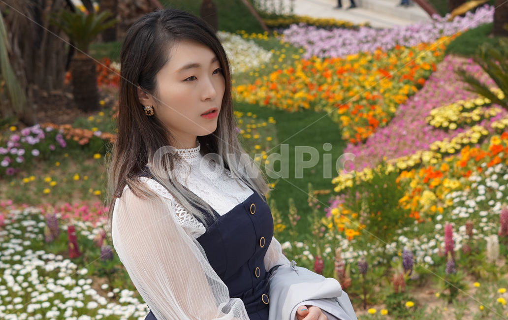 꽃,봄,여성,알록달록,꽃축제,사람,인물,인간,human,person,여성,여자,woman,female,lady