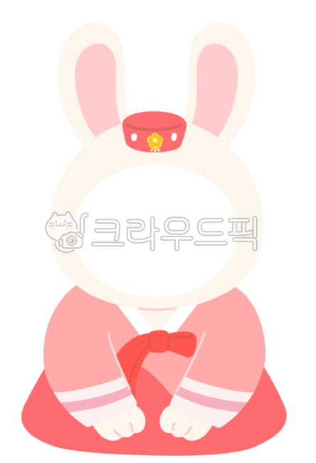 Day care Center,2023,face composition,holiday,rabbit face synthesis,year of gyemyo,kindergarden,rabbit,Han bok,new year illustration,animal,tradition,Rabbit wearing hanbok,Hanbok Rabbit,Rabbit composite design,new year