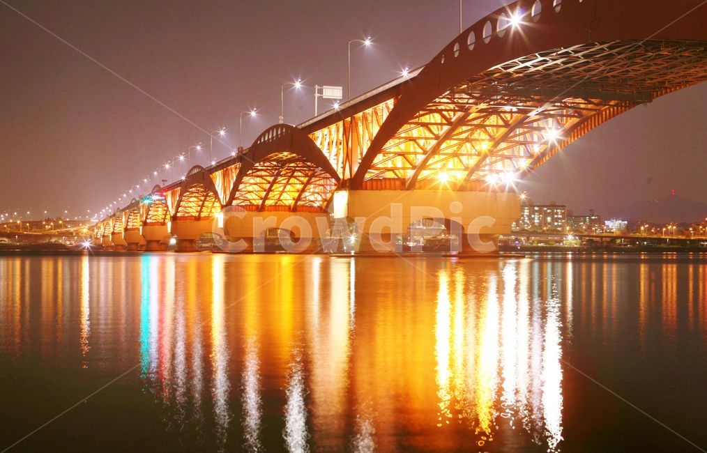성산대교,성산대교야경,아치형,다리,건축물,반영,조명,한강,bridge,arched,arch,archbridge