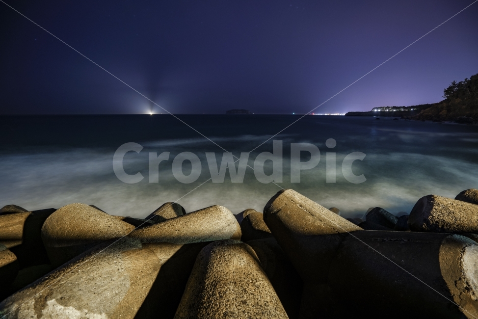 제주도,방파제,밤바다,바다,서귀포,새연교,자연,풍경,nature,landscape,야경,밤,nightscape,night