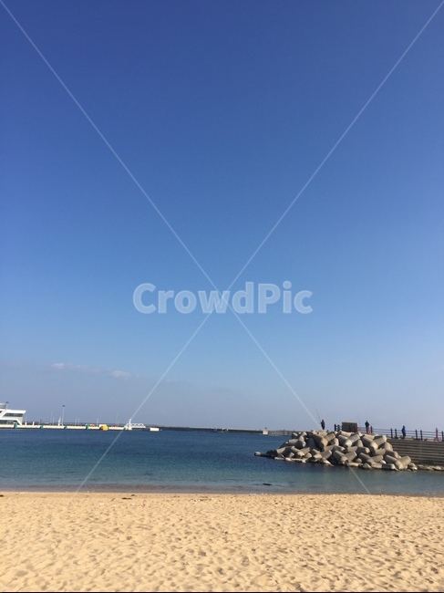 바다,파도,하늘,풍경,바위,해변,해변,바다,beach,sea