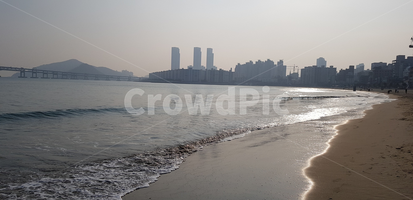 부산,바다,해변,모래사장,풍경