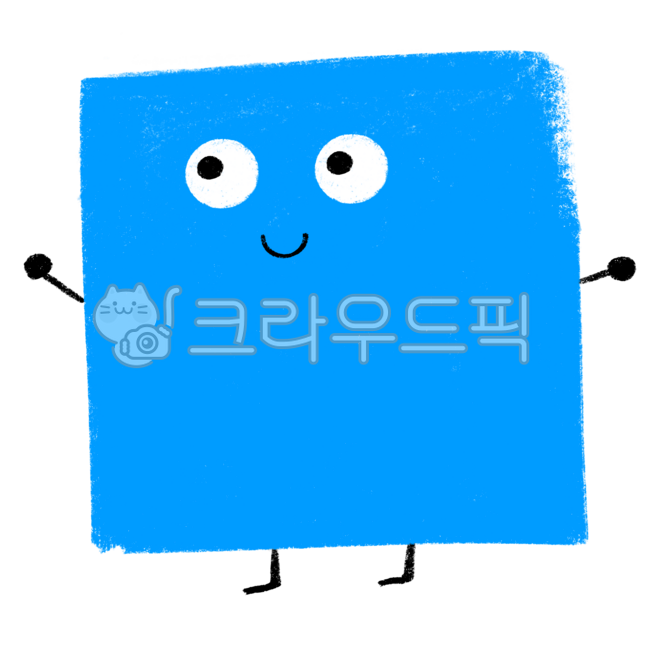 네모, 모양, 모양캐릭터, 네모캐릭터, 귀여운, 사진,이미지,일러스트,캘리그라피 - qndksskdms작가