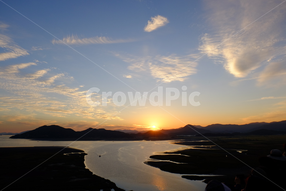 순천만,전망대,노을,갈대,순천,sunset,조각배