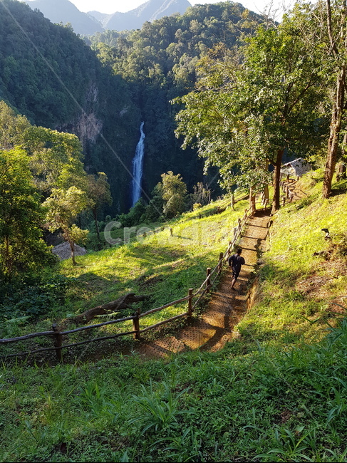폭포,메수린폭포,배경화면,태국북쪽,태국메홍선,자연,nature