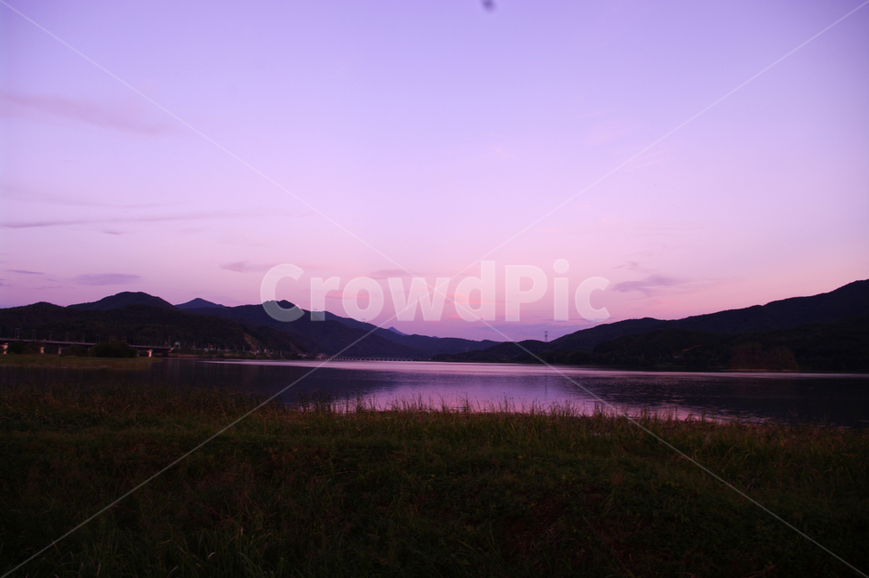 강,하늘,구름,풍경,노을,일몰,sunset,자연,풍경,nature,landscape,water,물,outdoors,옥외,land,땅
