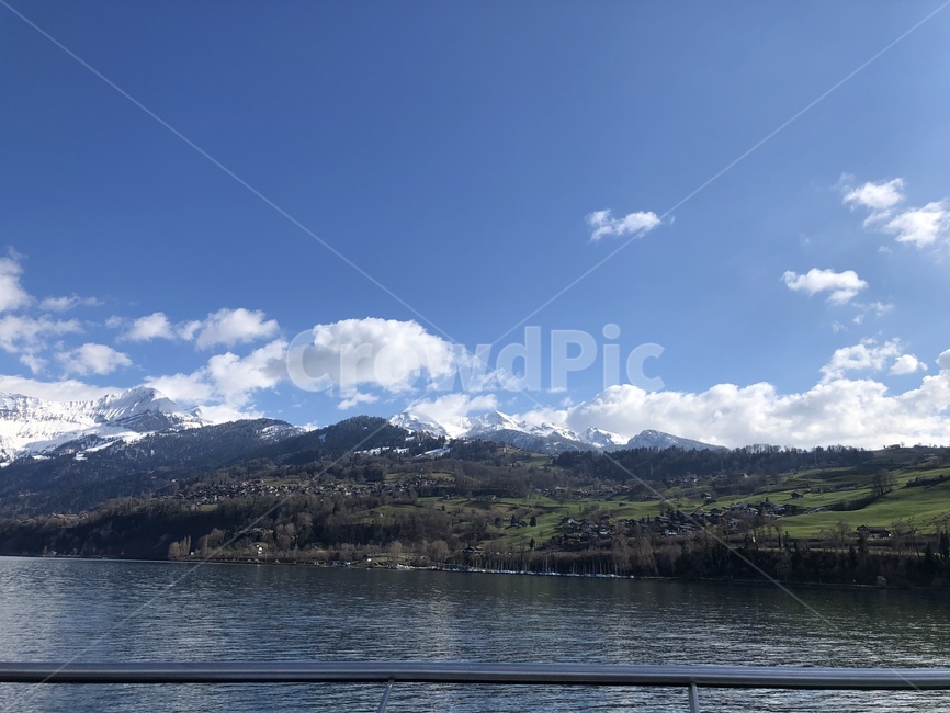 하늘,하늘과산,스위스풍경,구름,스위스자연,자연,풍경,nature,landscape,outdoors,옥외,water,물,mountain range,산맥,mountain,산