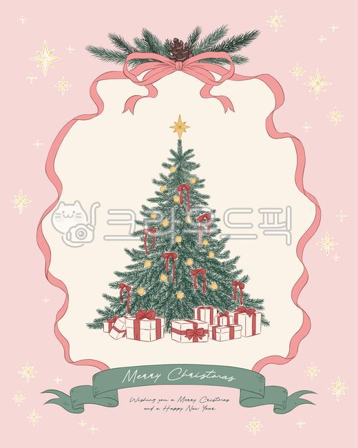 크리스마스일러스트,크리스마스카드,초대장,빈티지,크리스마스트리,장식,리본,프레임,선물상자,스케치,펜화,카드,크리스마스,안내,파티,별,레트로,백그라운드
