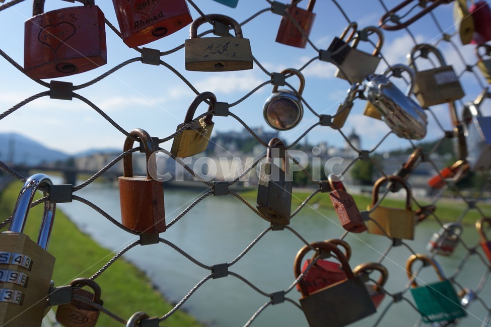 자물쇠,잘츠부르크,사랑,약속,로맨틱