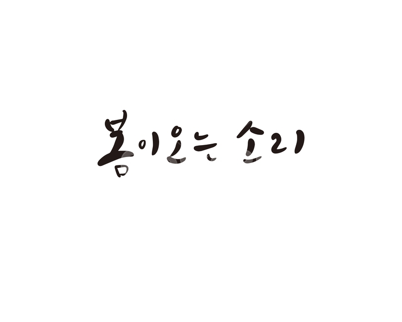 캘리,캘리그라피,봄,소리,손글씨,봄이오는소리,spring,캘리그라피,손글씨,calligraphy