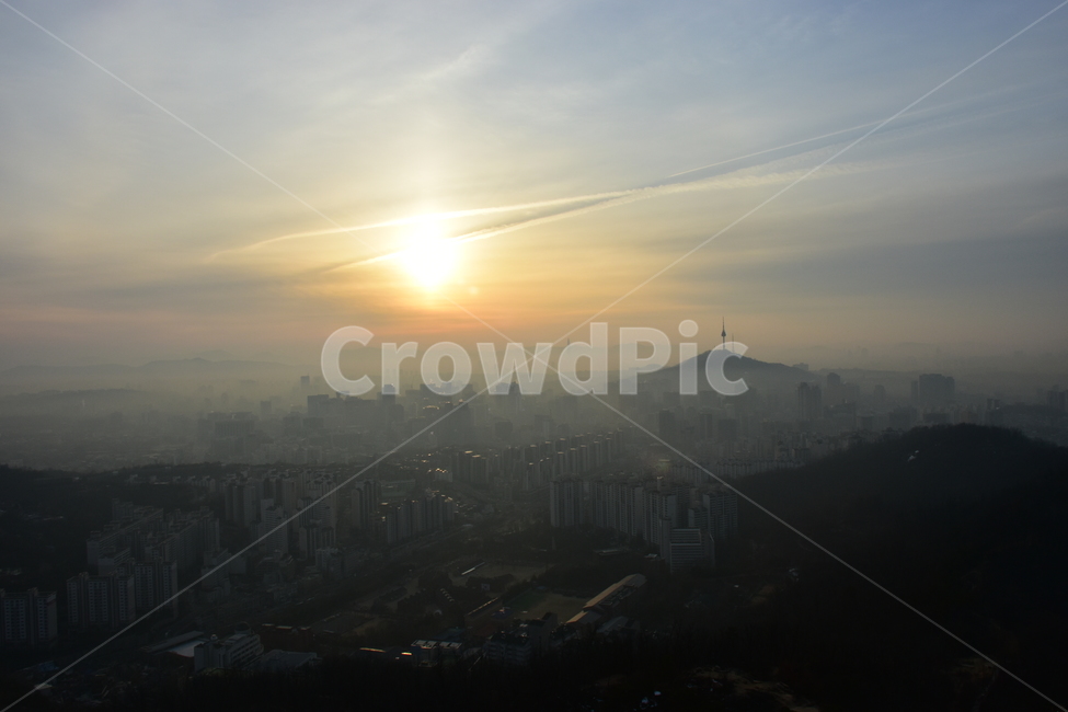 안산,일출,해맞이,해돋이,서울,아침,도시,도심지,풍경,미세먼지,겨울,도시,풍경,city,landscape,한국도시풍경,한국도시경관,korea cityscape,nature,자연