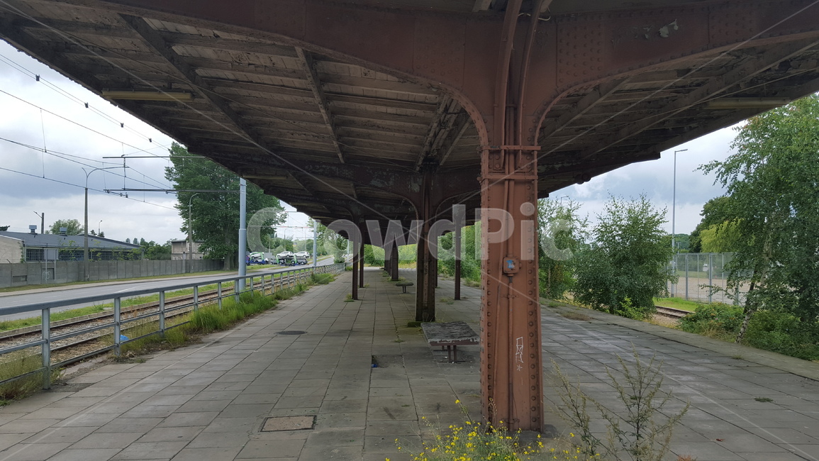 오래된,기차역,철길,역,old,railroad,train,station,platform