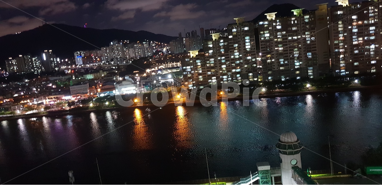 야경,수영강,해운대,불빛,부산,야경,밤,풍경,nightscape,night,landscape,도시,city,한국도시풍경,한국도시경관,korea cityscape,water,물