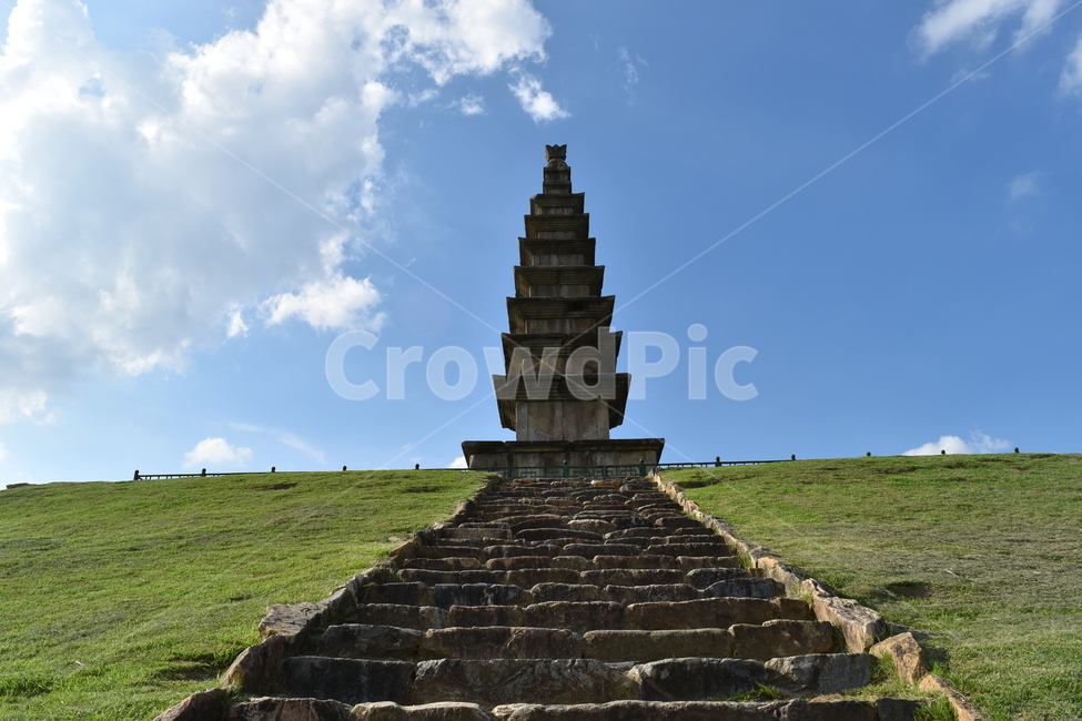 탑,공원,하늘,충주중앙탑,문화재,pagoda,tower