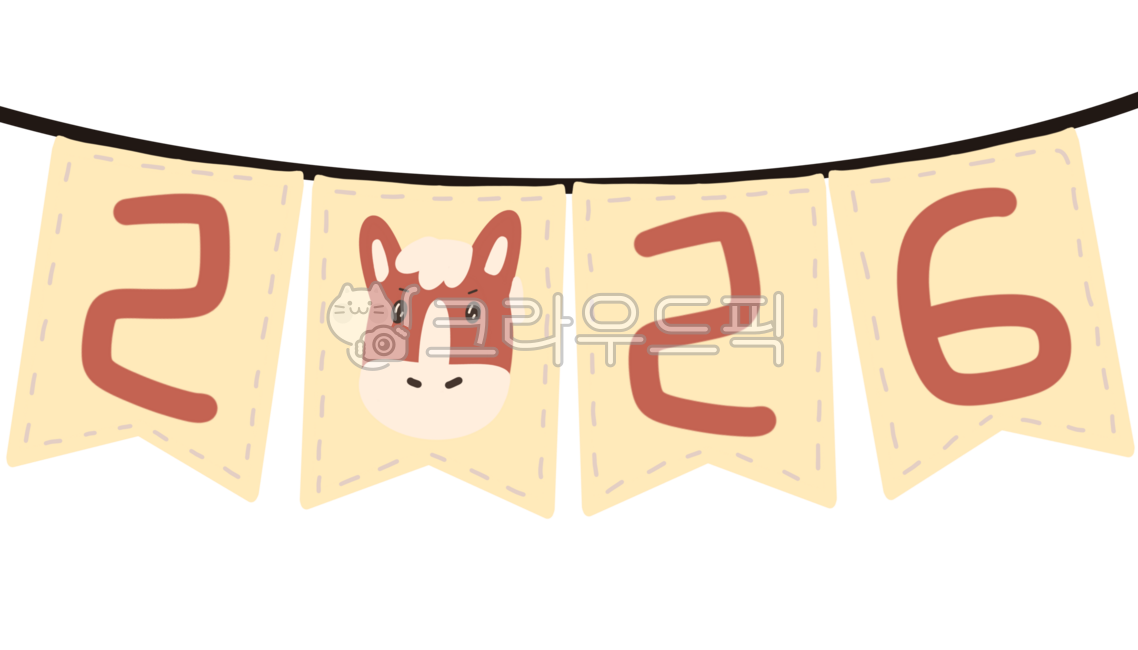 2026,Red Horse,Red Horse,New Year,New Year Illustration,New Year Character,Horse,Horse Illustration,Horse Character