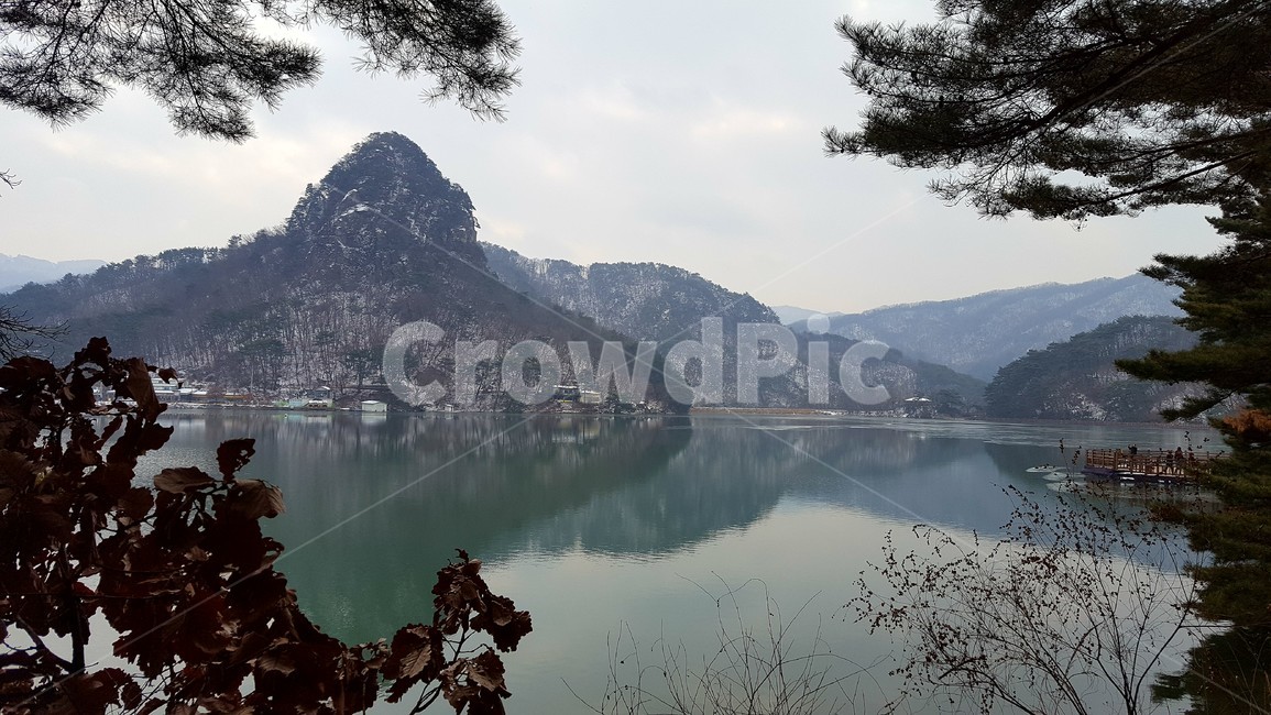 산정호수,포천산정호수,호수,겨울산정호수,눈내린산정호수,눈내린호수,겨울호수