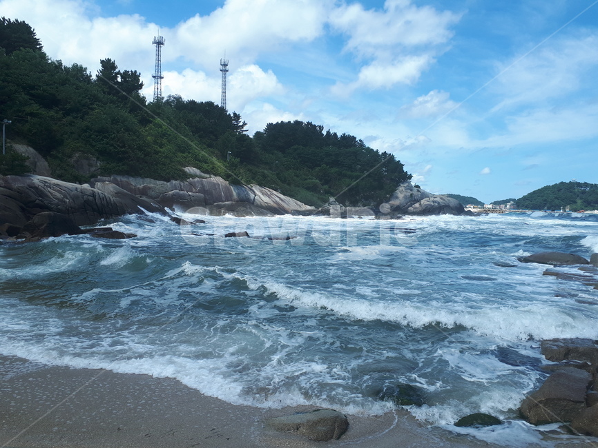 바다,파도,나무,구름,풍경,자연,풍경,nature,landscape,해변,바다,beach,sea,promontory,곶,outdoors,옥외,water,물,ocean,대양