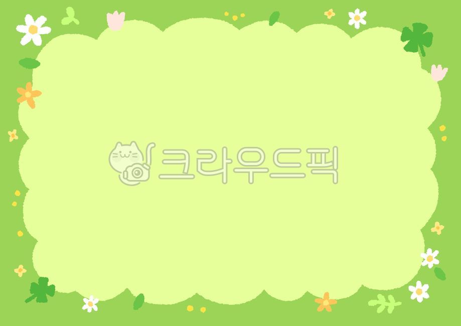 grass,lawn,illustration,drawing,background,memo,notepad,stationery,flower,flower garden,plant,grass,lawn,green,light green,field,cute,spring,summer,border,decoration,spring flower
