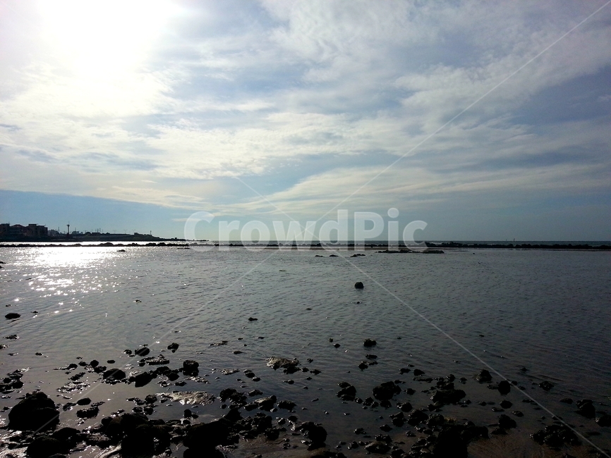 제주도,이호테우해변,해변,바다,하늘,구름,갯벌,모레,흙,지평선,수평선,바닷물,육지,휴가,바캉스,여름,풍경,장관,jeju,beach,sea,sky,vacation,summer